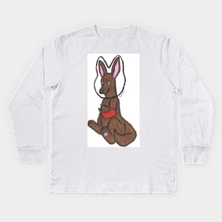 Space Kangaroo Kids Long Sleeve T-Shirt